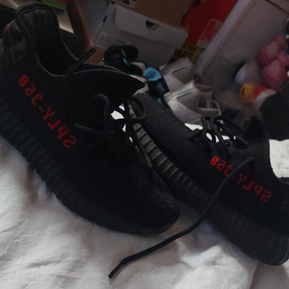Kids Black and Red Sneakers